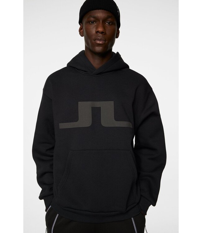 J. Lindeberg J.Lindeberg Heren Karson Graphic Hoodie Black