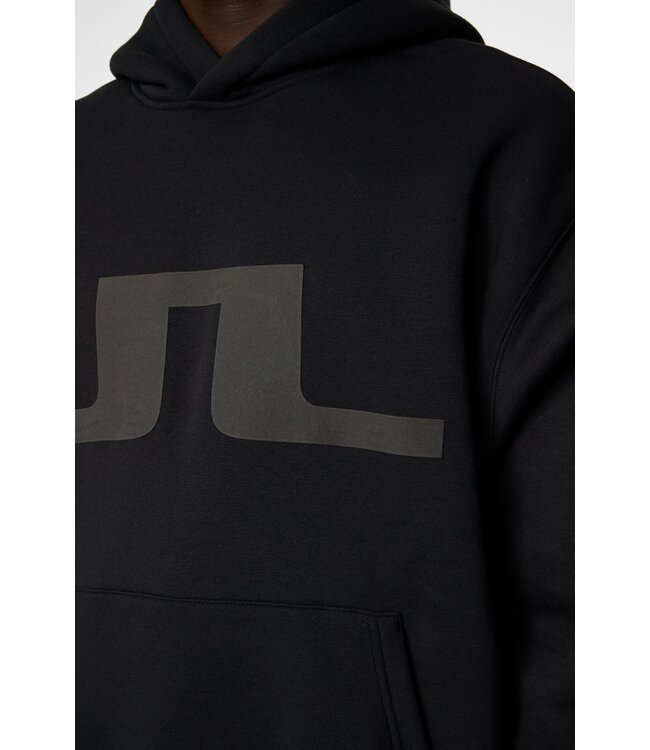 J. Lindeberg J.Lindeberg Heren Karson Graphic Hoodie Black