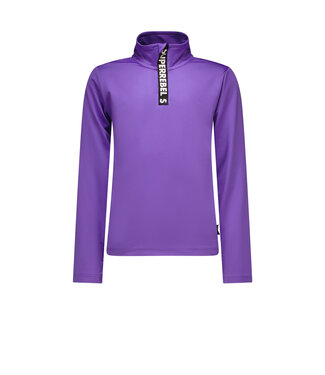 Superrebel Kidsgear Super Rebel Meisjes Spurt Ski Pully Purple Metal