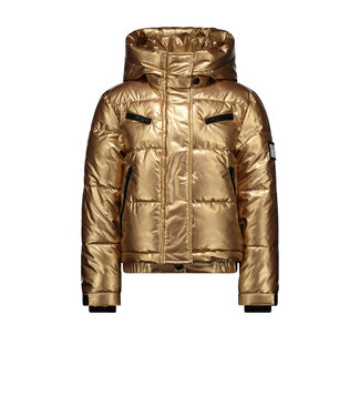Superrebel Kidsgear Super Rebel Meisjes Spicey Metallic Ski Jacket Rose Gold Metal