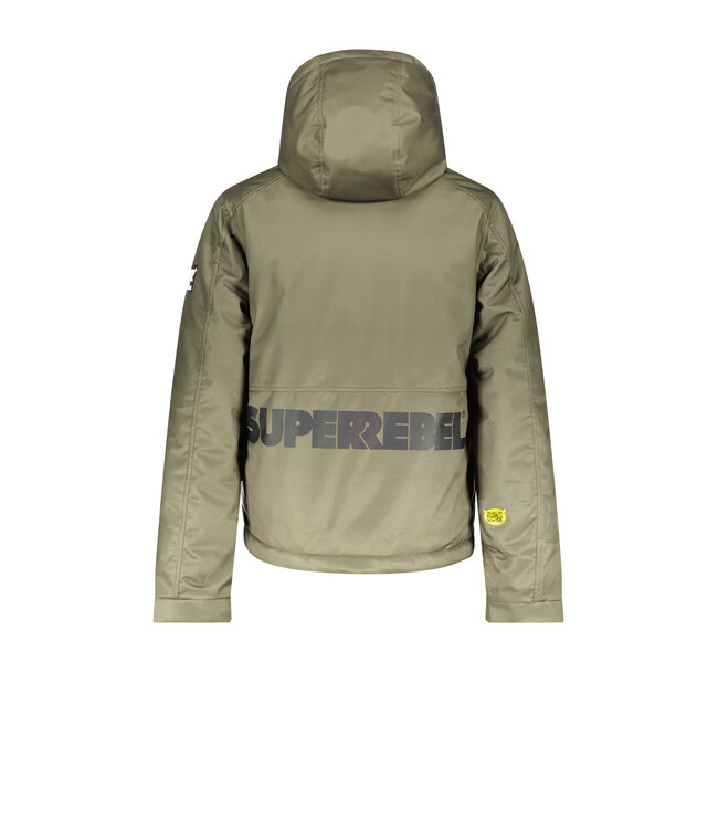 Superrebel Kidsgear Super Rebel Jongens Space Ski Jacket Army Green