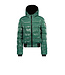 Superrebel Kidsgear Super Rebel Meisjes Funk Metallic Ski Jacket Green Metal