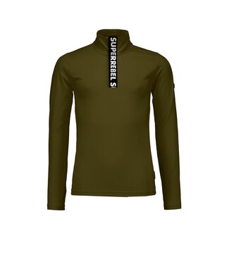 Superrebel Kidsgear Super Rebel Boys Spurt Ski Pully Tape Army Green