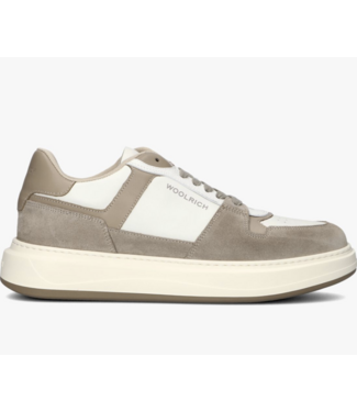 Woolrich Woolrich Heren Arrow Court Camoscio Sneaker Beige - Off White