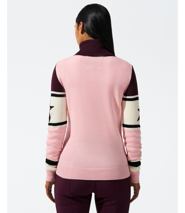 Perfect Moment Perfect Moment Dames Schild Sweater Knit Pink/Burgundy