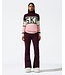 Perfect Moment Perfect Moment Dames Schild Sweater Knit Pink/Burgundy