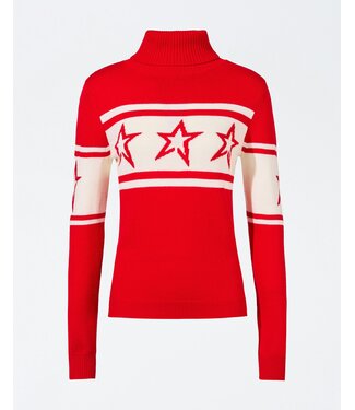 Perfect Moment Perfect Moment Dames Chopper Sweater Knit Red/White