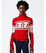 Perfect Moment Perfect Moment Dames Chopper Sweater Knit Red/White