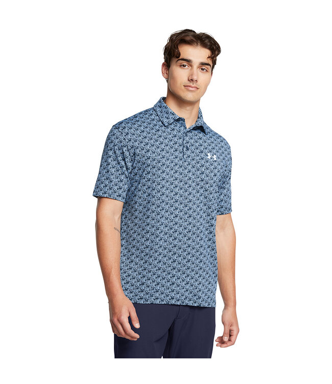 Under Armour Golf Under Armour Heren Playoff 3.0 Printed Polo Midnight Navy