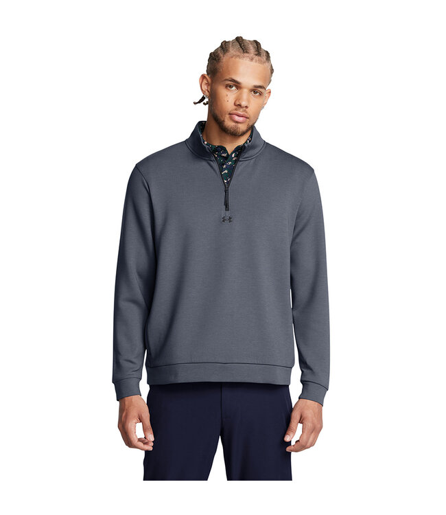 Under Armour Golf Under Armour Heren Drive Midlayer Pullover-Downpour Gray/Gravel