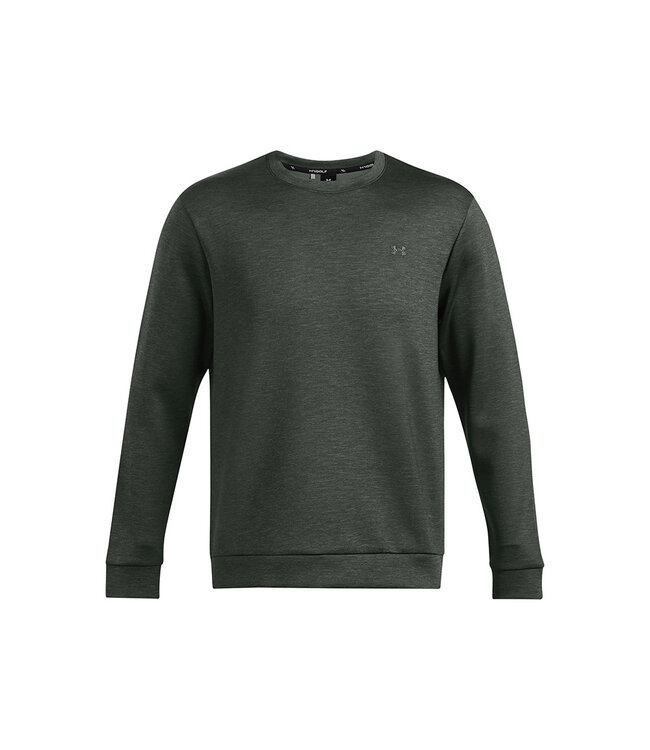 Under Armour Golf Under Armour Heren Drive Midlayer Crew-Forest Green/Nordic Green