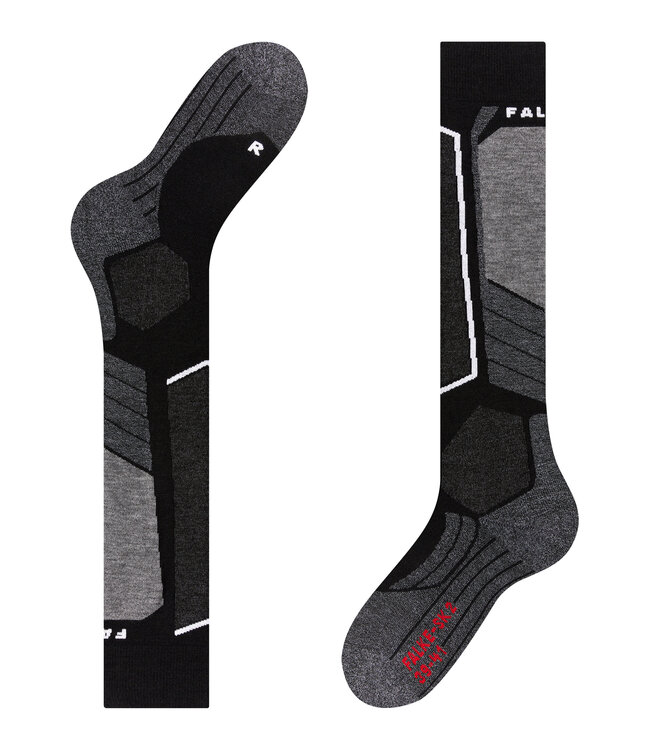 Falke FALKE SK2 Ski Sokken Dames Grijs/Zwart