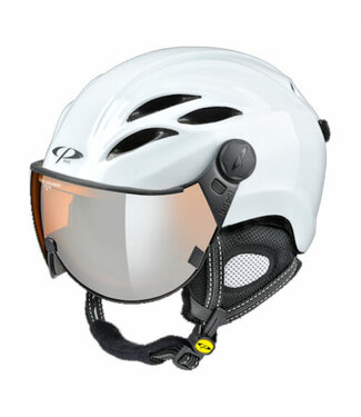 CP Helmets CP Curako Orange silver mirror - white shiny