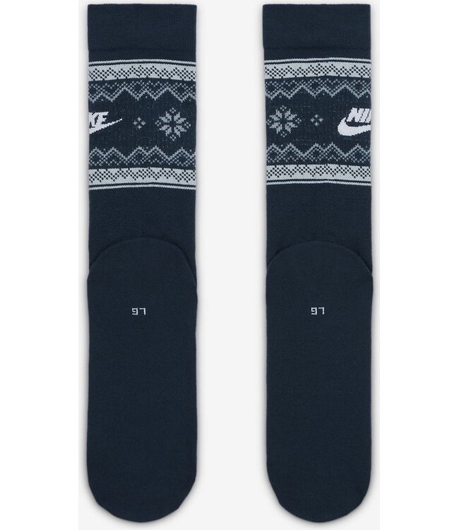 Nike Nike Heren ESS CRW Fair Isle Navy