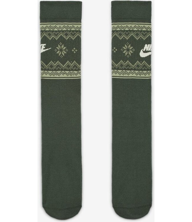 Nike Nike Heren ESS CRW Fair Isle Green