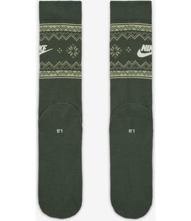Nike Nike Heren ESS CRW Fair Isle Green