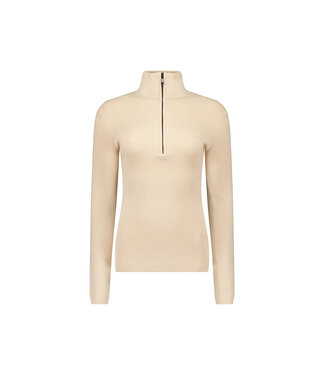 Airforce Sport Airforce Sport Dames Ruby Ribbed Pully Beige Mist