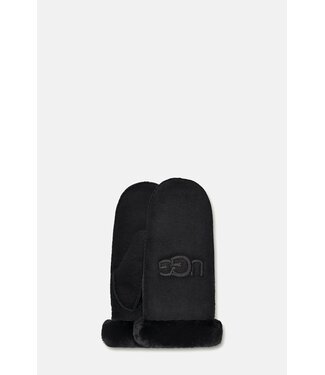 UGG UGG Dames Sheepskin Embroider Mitten Black