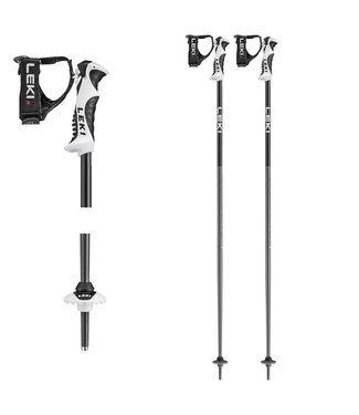 Leki Ski Stok Bold S Dark - Antracite Black White