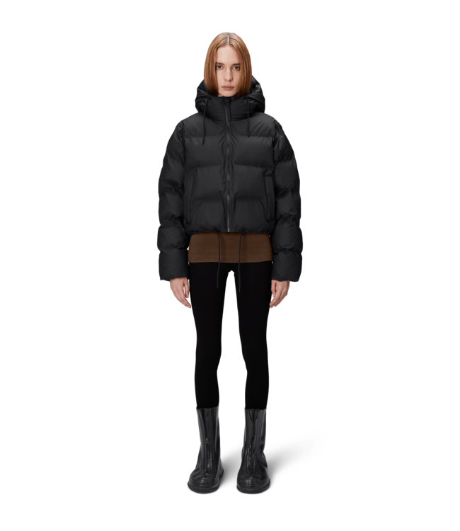 Rains Rains Unisex Alta Short Puffer Jacket W3T3 Black