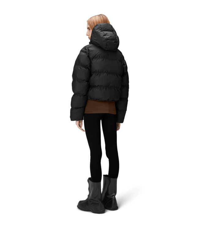 Rains Rains Unisex Alta Short Puffer Jacket W3T3 Black