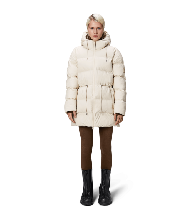 Rains Rains Alta Long Puffer String W Jacket W3T4 Dune
