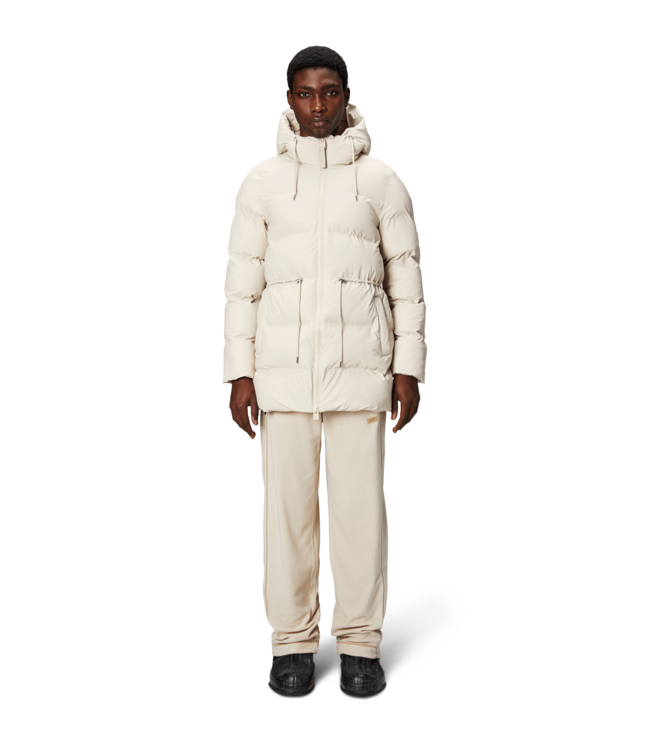 Rains Rains Alta Long Puffer String W Jacket W3T4 Dune