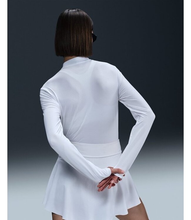 Nike Nike Dames Victory Dri-Fit Golftop 1/2 Zip UV Wit