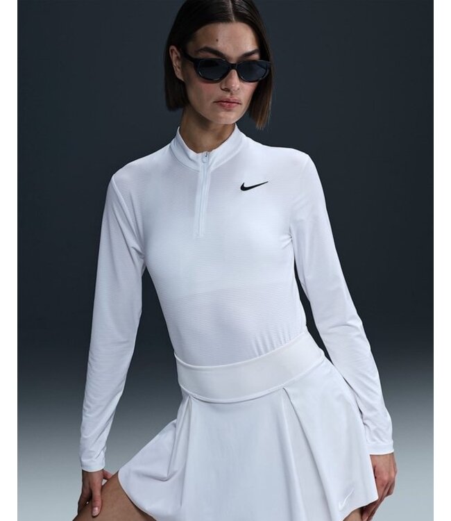Nike Nike Dames Victory Dri-Fit Golftop 1/2 Zip UV Wit