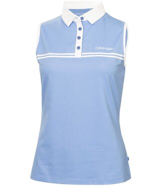 Calvin Klein Calvin Klein Dames Bellevue S/Less Polo Cornflower Blue