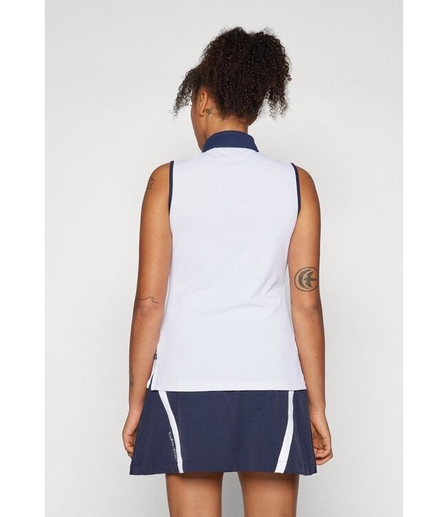 Calvin Klein Calvin Klein Dames Leigh S/Less Polo White/Navy