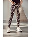 Deblon Deblon Classic Leggings High Waistband Leopard Off White