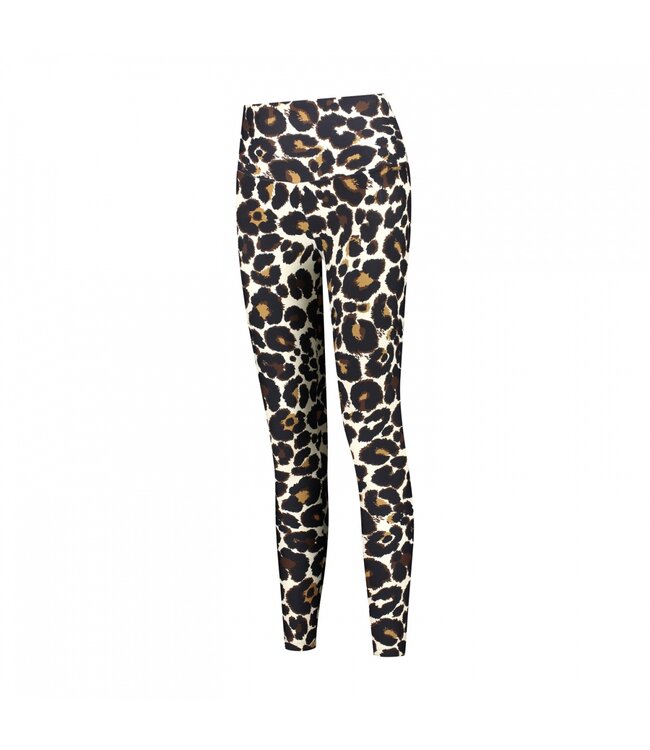 Deblon Deblon Classic Leggings High Waistband Leopard Off White