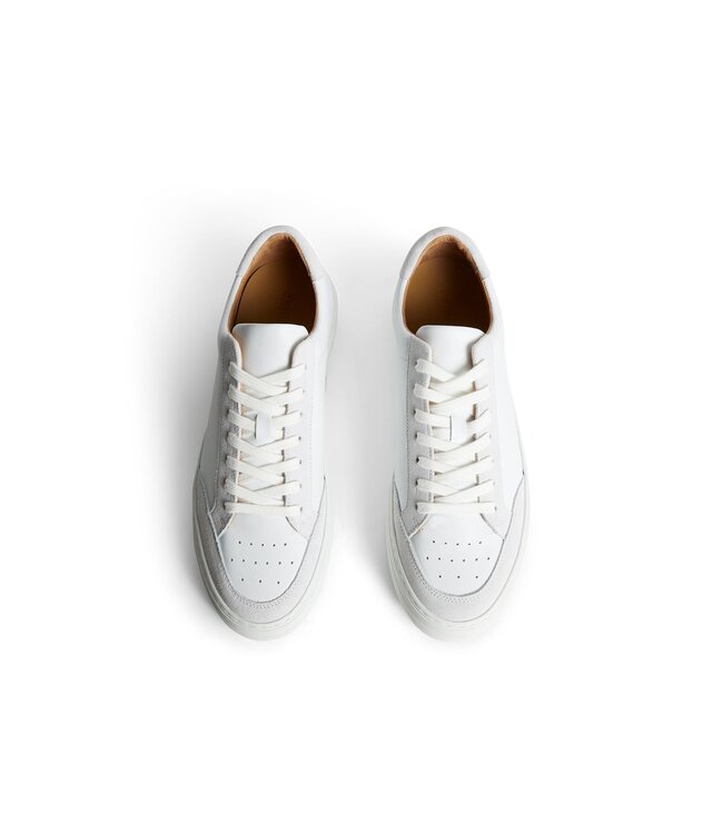 J. Lindeberg J.Lindeberg Art Signature Leather Sneaker White