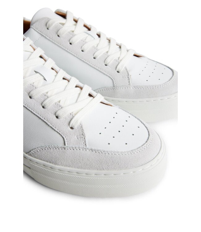 J. Lindeberg J.Lindeberg Art Signature Leather Sneaker White