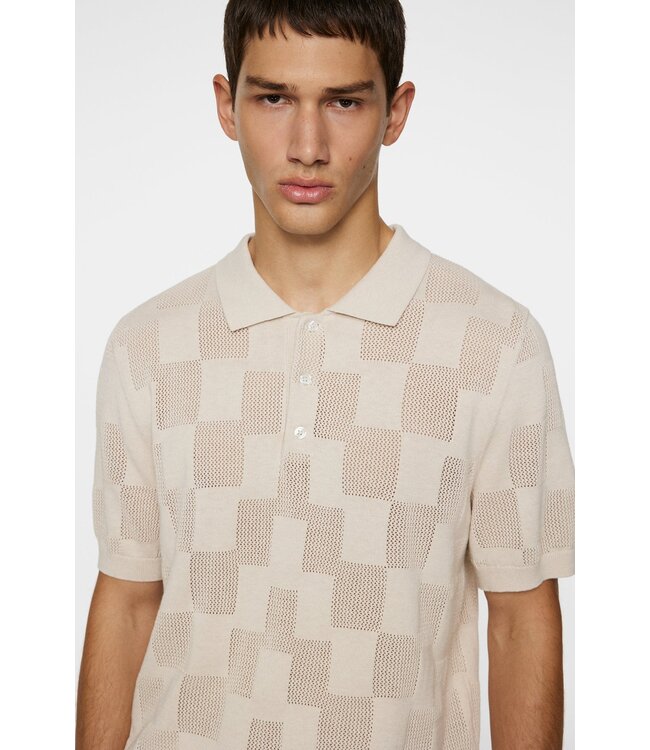 J. Lindeberg J.Lindeberg Reymond Stacked Bridge Polo Moonbeam