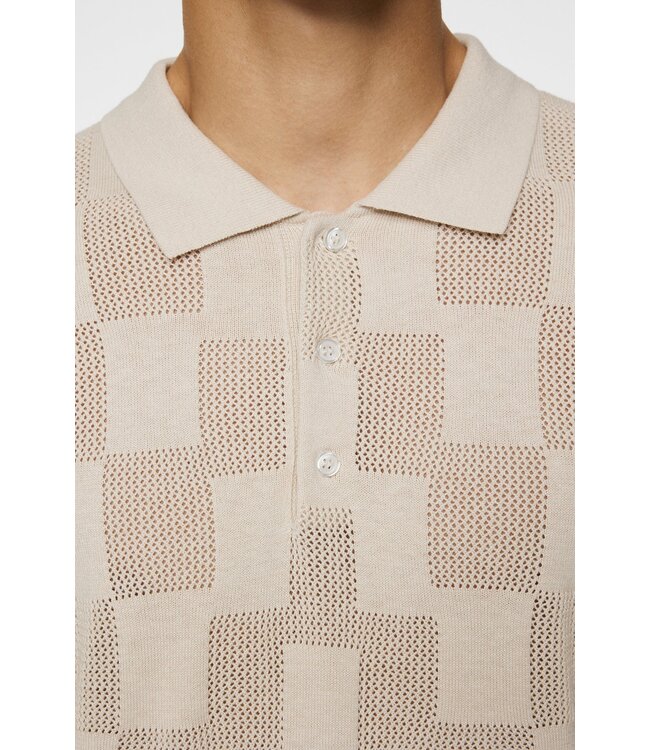 J. Lindeberg J.Lindeberg Reymond Stacked Bridge Polo Moonbeam