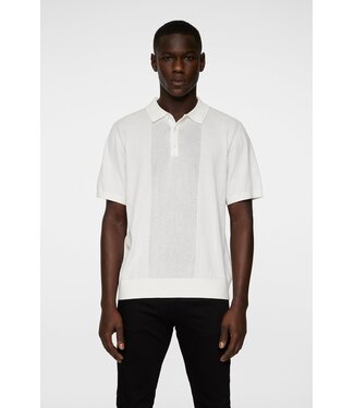 J. Lindeberg J.Lindeberg Reymond Solid Stripe Polo White
