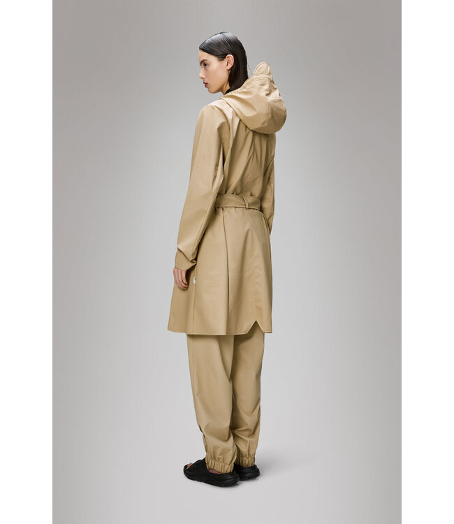 Rains Rains Curve Long Jacket W3 Sand