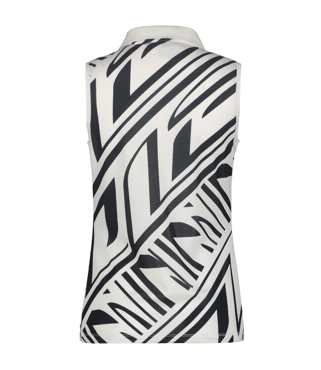 Luhta Luhta Dames Henttola Polo S/L Dark Blue Print