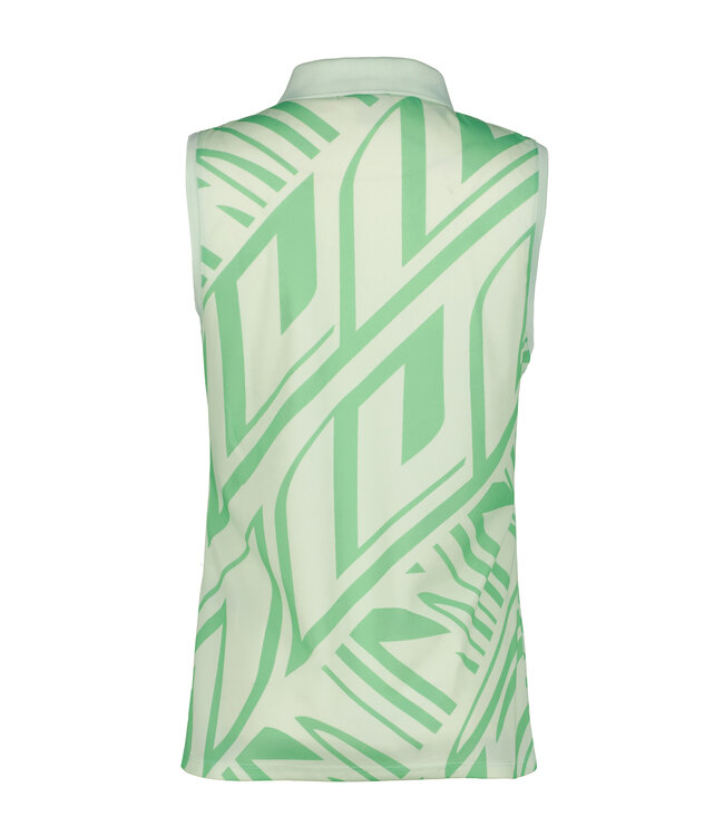Luhta Luhta Dames Henttola Polo S/L Green Print