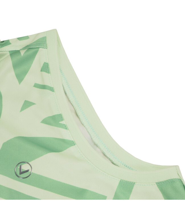 Luhta Luhta Dames Henttola Polo S/L Green Print