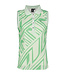 Luhta Luhta Dames Henttola Polo S/L Green Print
