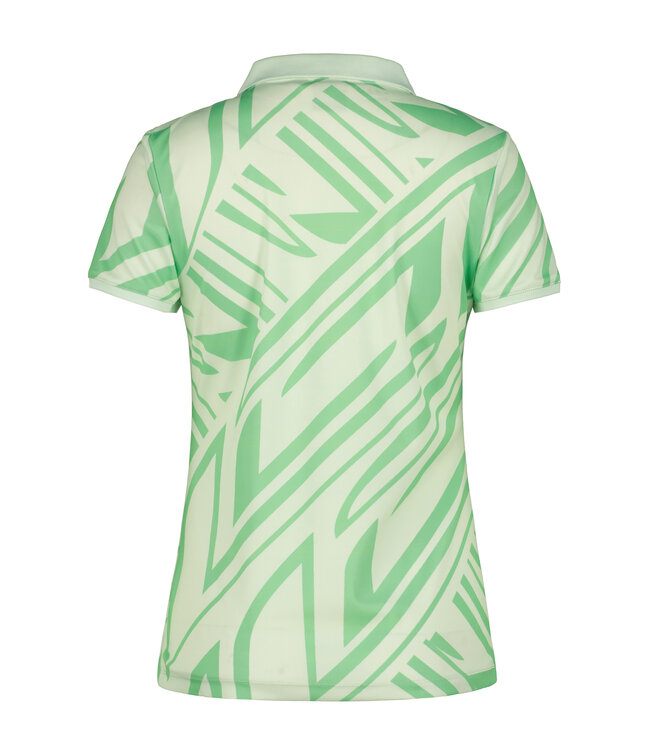 Luhta Luhta Dames Hennola Polo Green Print
