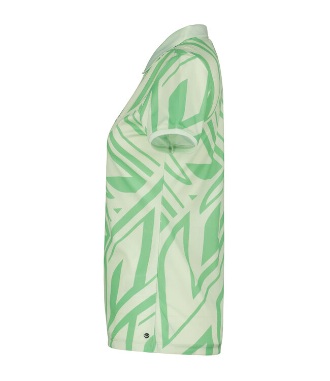 Luhta Luhta Dames Hennola Polo Green Print