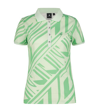 Luhta Luhta Dames Hennola Polo Green Print