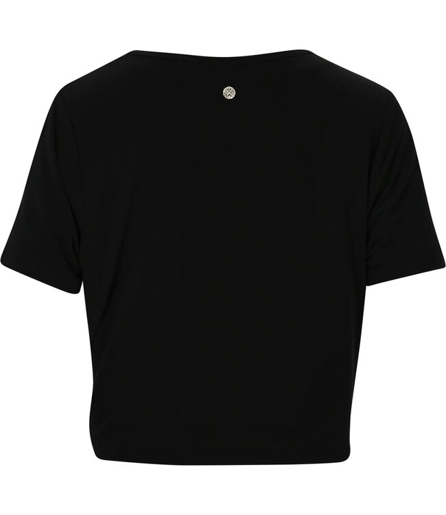 Athlecia Athlecia Dames Diamy Cropped Tee Black