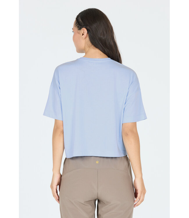 Athlecia Athlecia Reynolds Dames Sport T-shirt Blauw Windsurfer