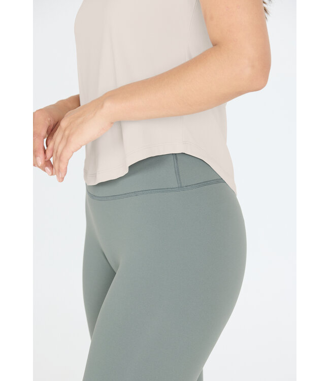 Athlecia Athlecia Doja Dames Sport T-shirt Grijs - Lunar rock