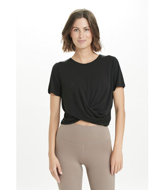 Athlecia Athlecia Dames Diamy Cropped Tee Black